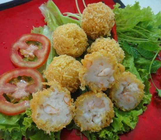 tempura shrimp ball sieu ngon